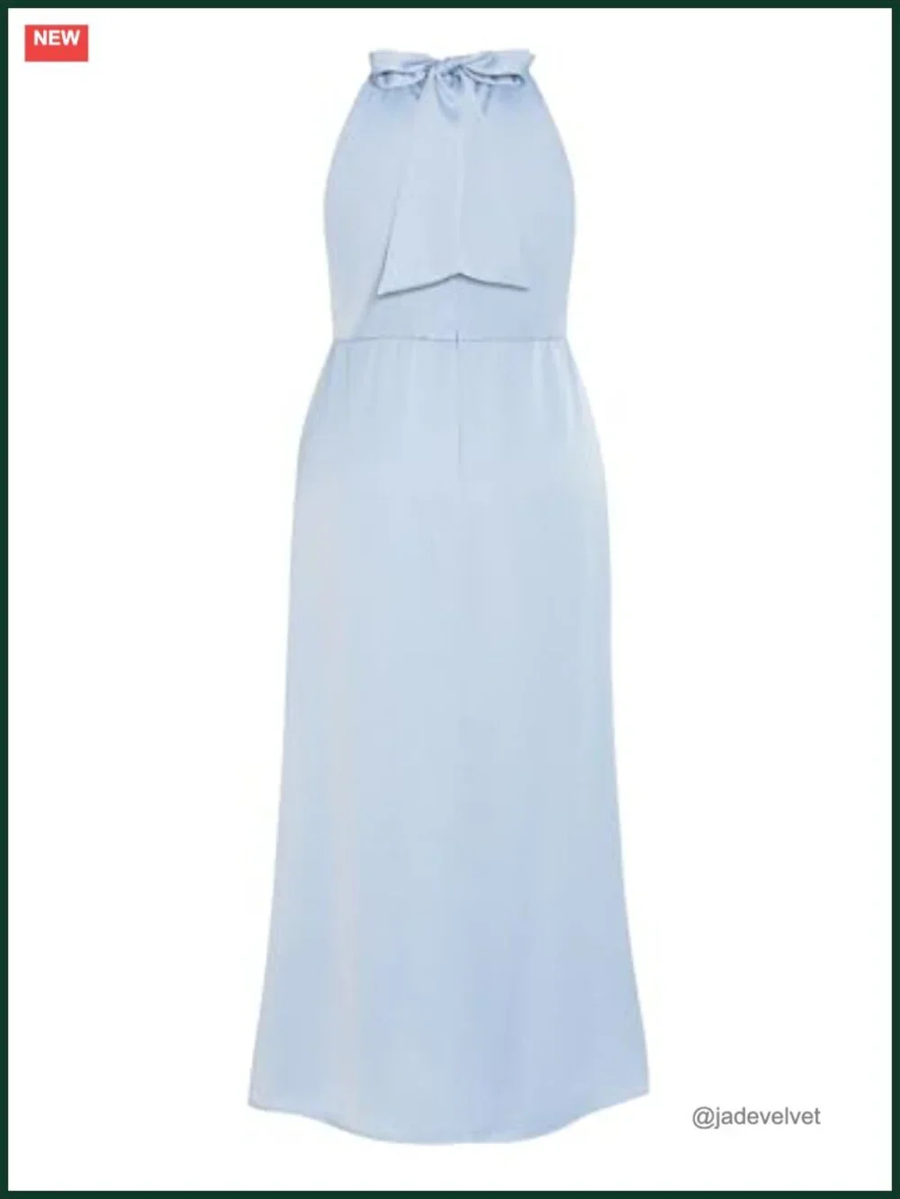 Plus Size Halter Neck Maxi Cocktail Dress with Front Split